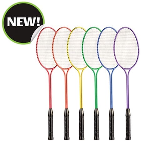 Champion Sports 26 x 8 x 1 in. All Steel Frame Badminton Racket, Assorted Colors CH55866